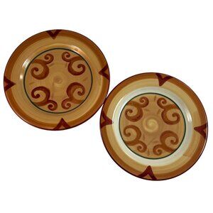 Hartstone Pottery Savannah Salad Plates Flaws Lot of 2